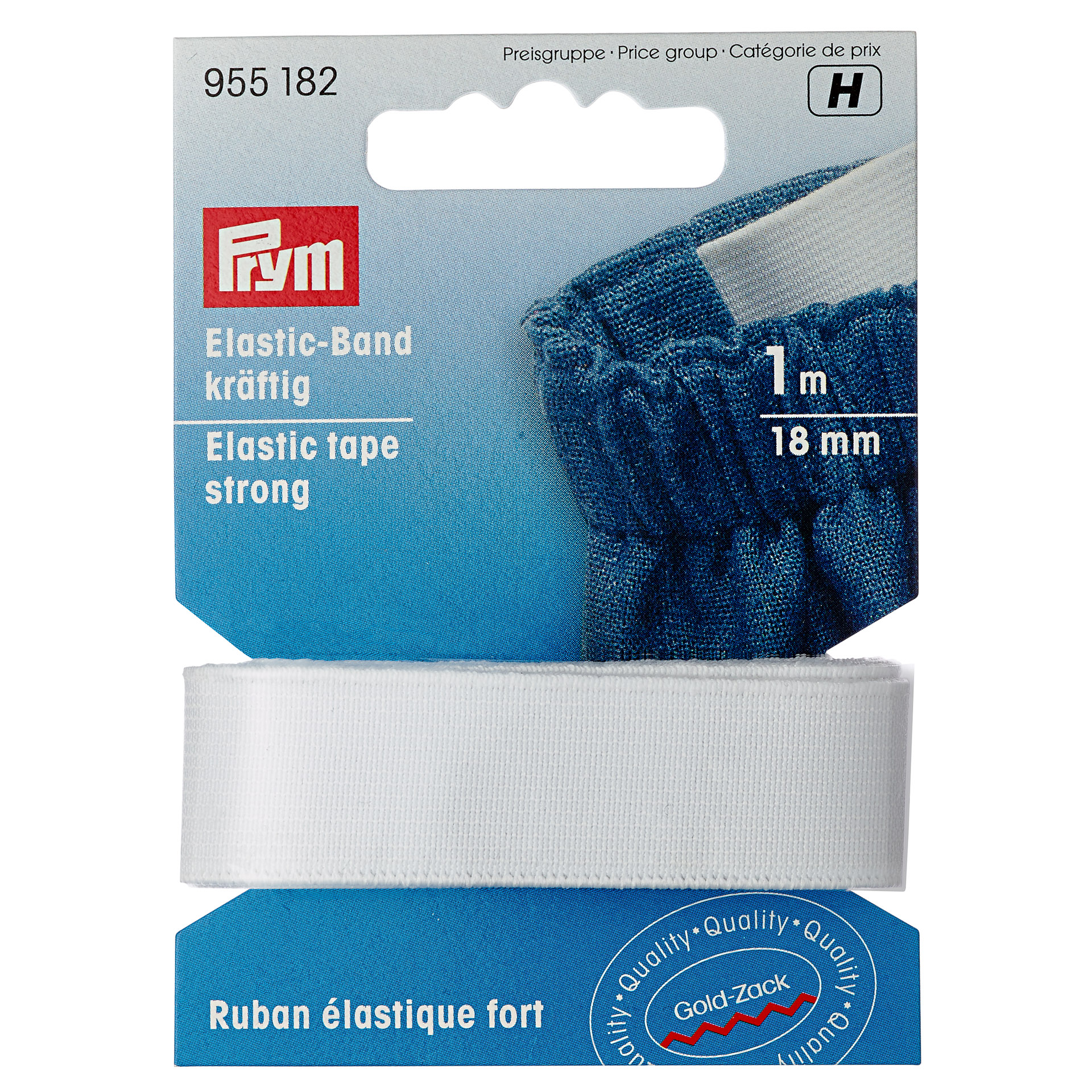 Ruban élastique Fort 1m X 18 à 25mm - Prym - Certifié Oeko